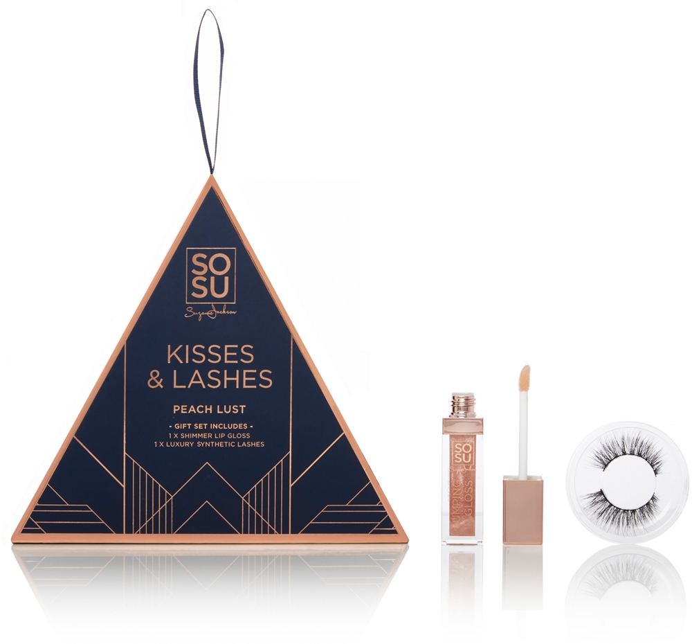 SOSU Cosmetics Limited Edition Kisses & Lashes Gift Set Peach Lust