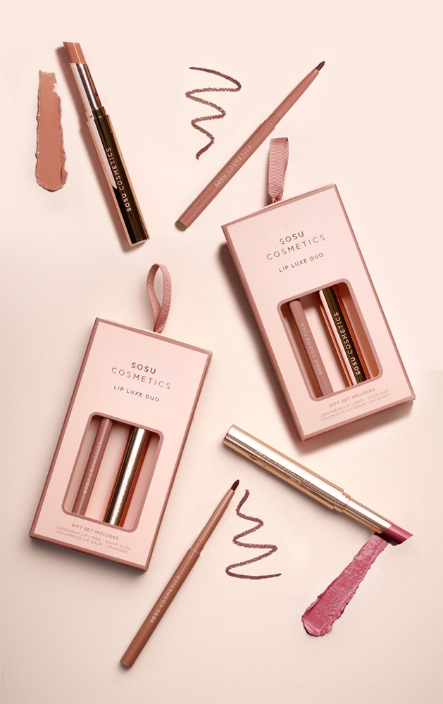 SOSU Cosmetics Lip Luxe Duo Gift Set for Lips Shade Nude