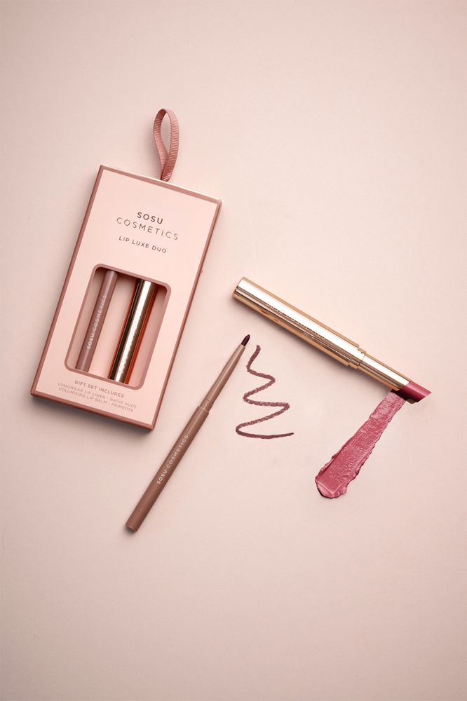 SOSU Cosmetics Lip Luxe Duo Gift Set for Lips Shade Pink