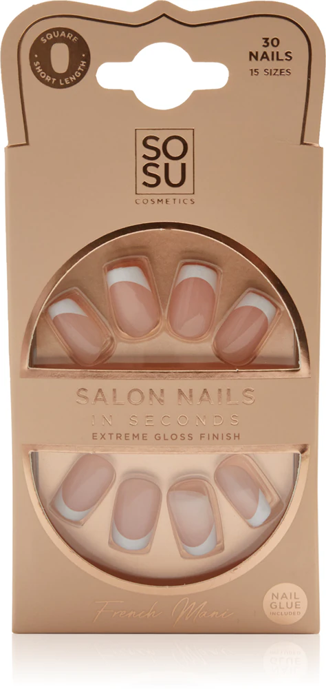 SOSU Cosmetics Salon Nails French Mani artificial nails