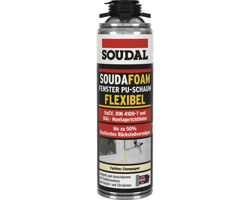 Soudal 1K Window Foam B2 very elastic champagne 500 ml