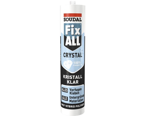 Soudal Fix ALL Crystal assembly adhesive transparent 300 g