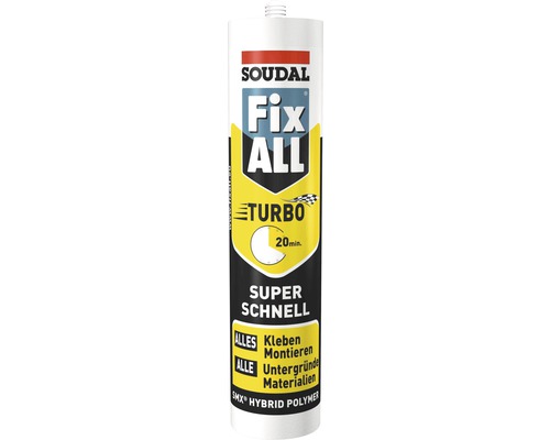 Soudal Fix ALL Turbo Mounting Adhesive White 430 g