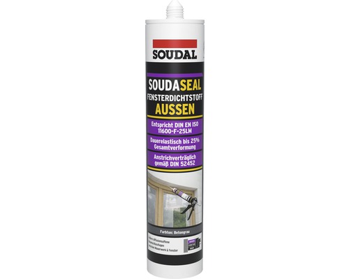 Soudal Soudaseal exterior window sealant concrete gray 290 ml