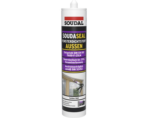 Soudal Soudaseal window sealant outside white 290 ml