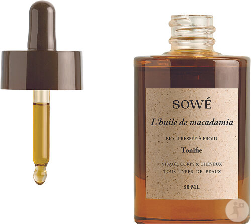 Sowé Cold Pressed Macadamia Oil Organic All Skin Types 50ml