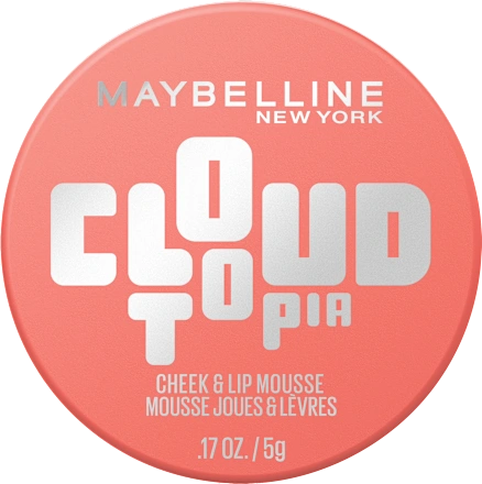 Maybelline New York Cloudtopia Blush Cheek & Lip Mousse 05 Coral Illusion, 5 g