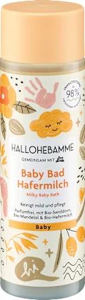 HALLOHEBAMME Baby bath oat milk, 200 ml