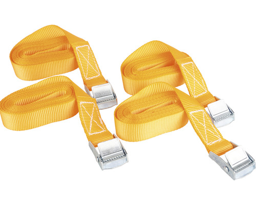 Mamutec tension strap with clamp lock 25 mm 3 m 4 pieces