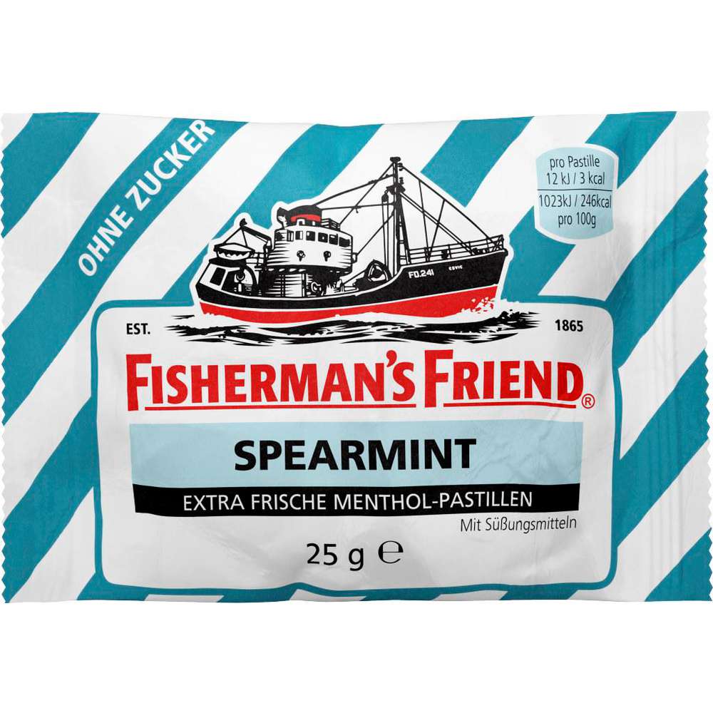 Spearmint Pastilles, sugar-free