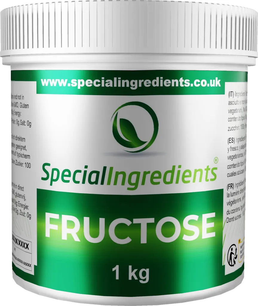 Special Ingredients Fructose Powder 1 kg - Fine crystalline fructose, Suitable for vegans