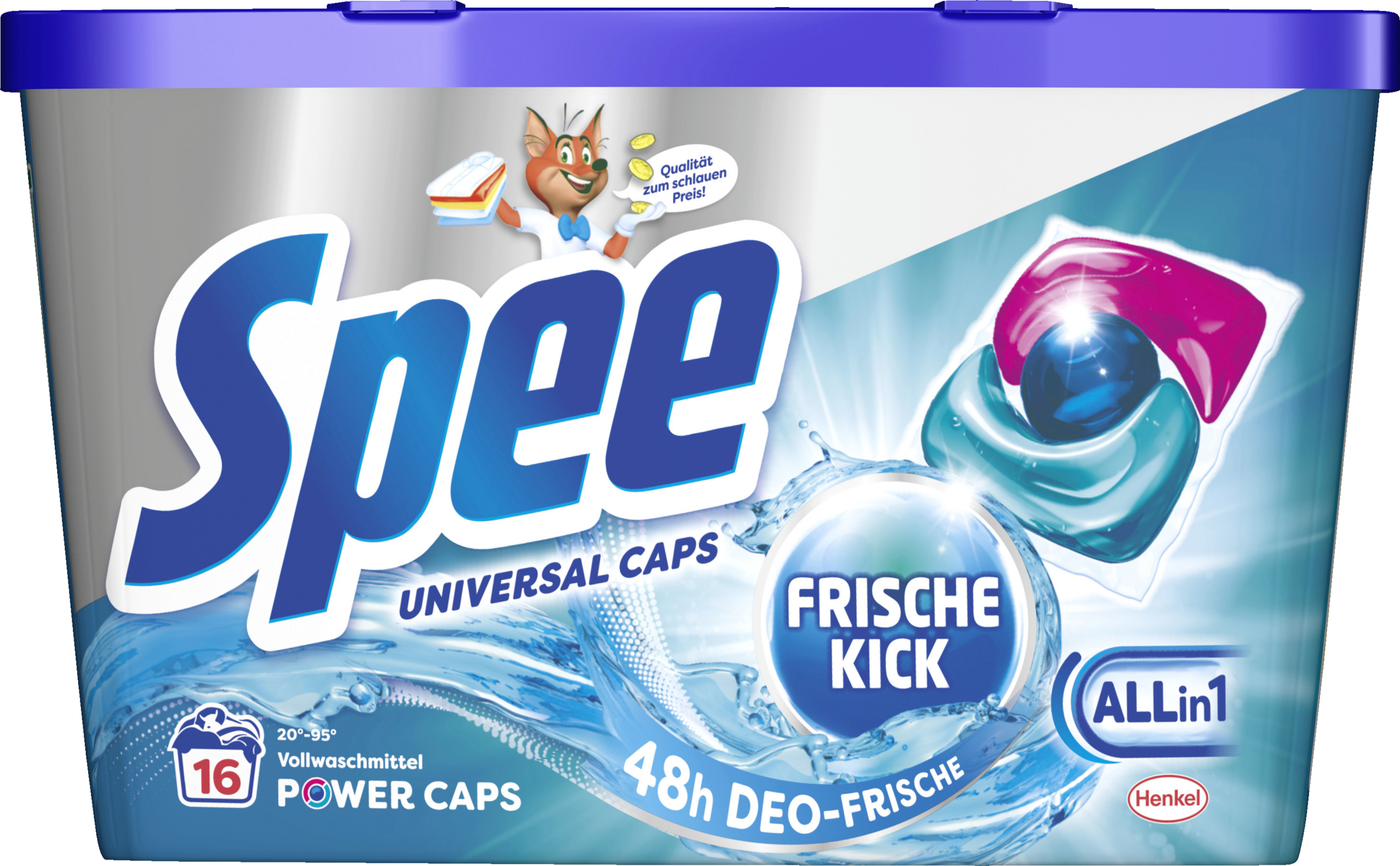 Spee Power Caps Fresh Kick Laundry Detergent 16 WL