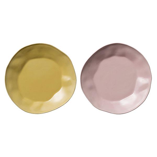 Alberte 2-piece dinner plate set by Bloomingville