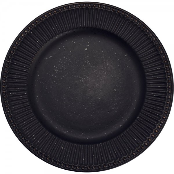 Alice Volcano Black dinner plate (26.5cm) by Greengate