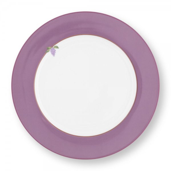Dinner plate Lily & Lotus Uni Purple (26.5cm) Pip Studio