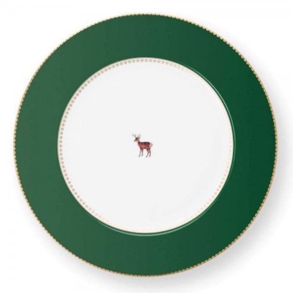 Dinner plate Love Birds Dark Green 26.7cm Pip Studio
