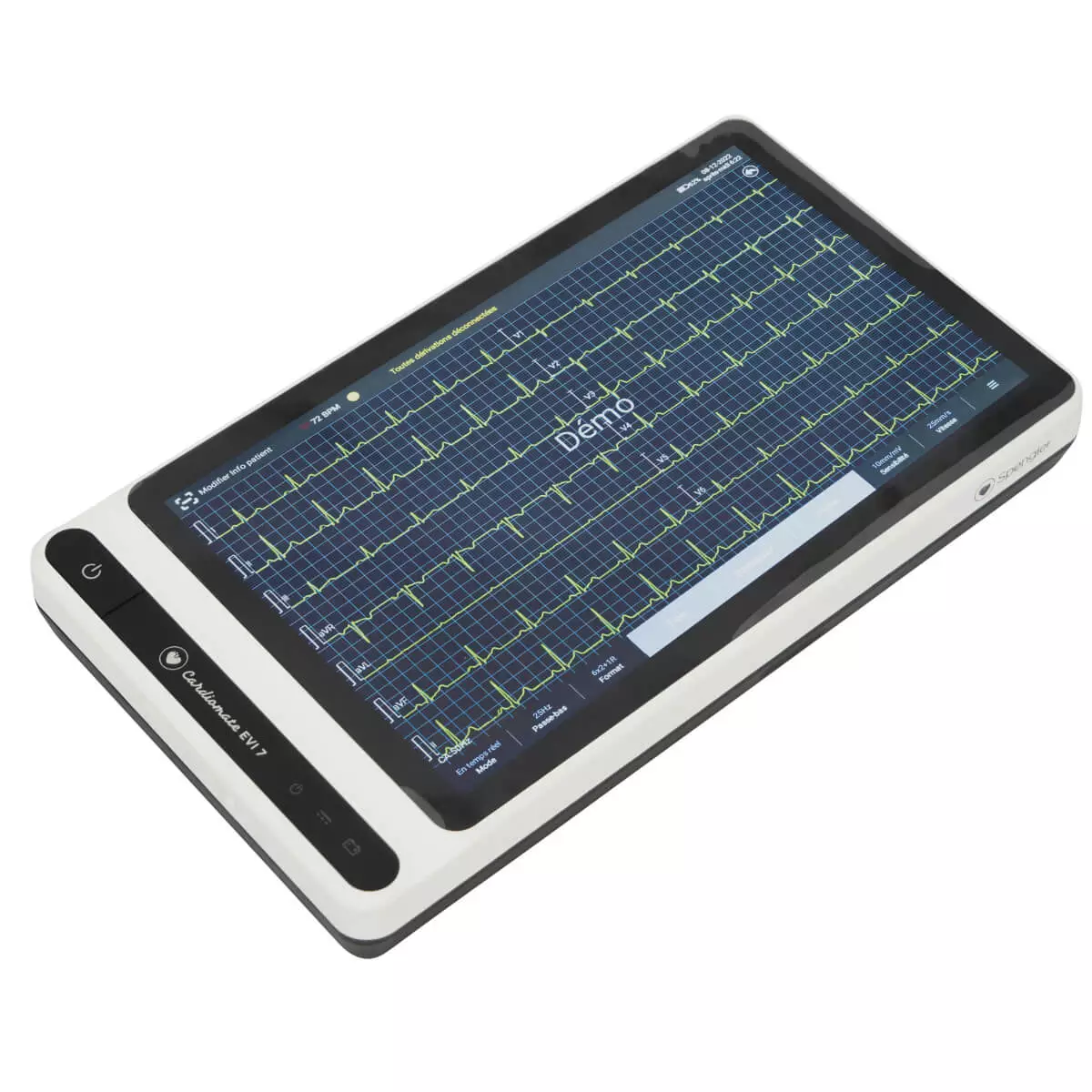 Spengler Cardiomate EVI 7 ECG tablet W 19.7 x L 11.2 x H 2.6 cm
