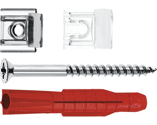 Tox Dübel Mirror attachment Tox Look + screw 6/36, 4 pieces