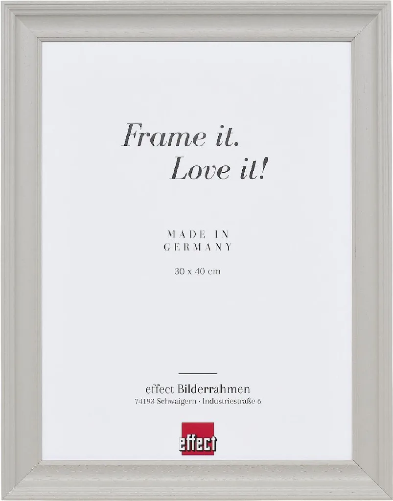 effect Bilderrahmen Mirror Effect Profilo 2420 made of solid wood 20x30 cm, light grey