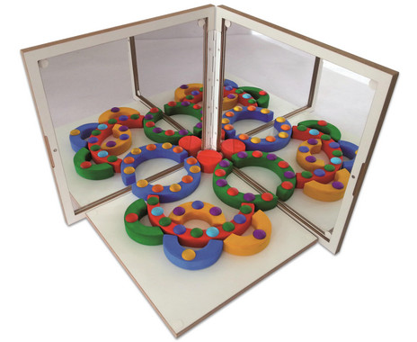 Mirror suitcase set