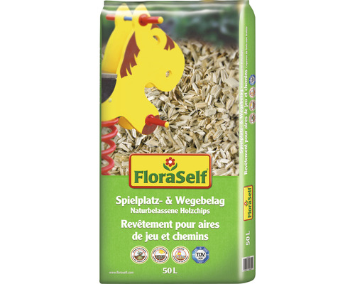 Playground & path surface wood chips FloraSelf 50 L fall protection