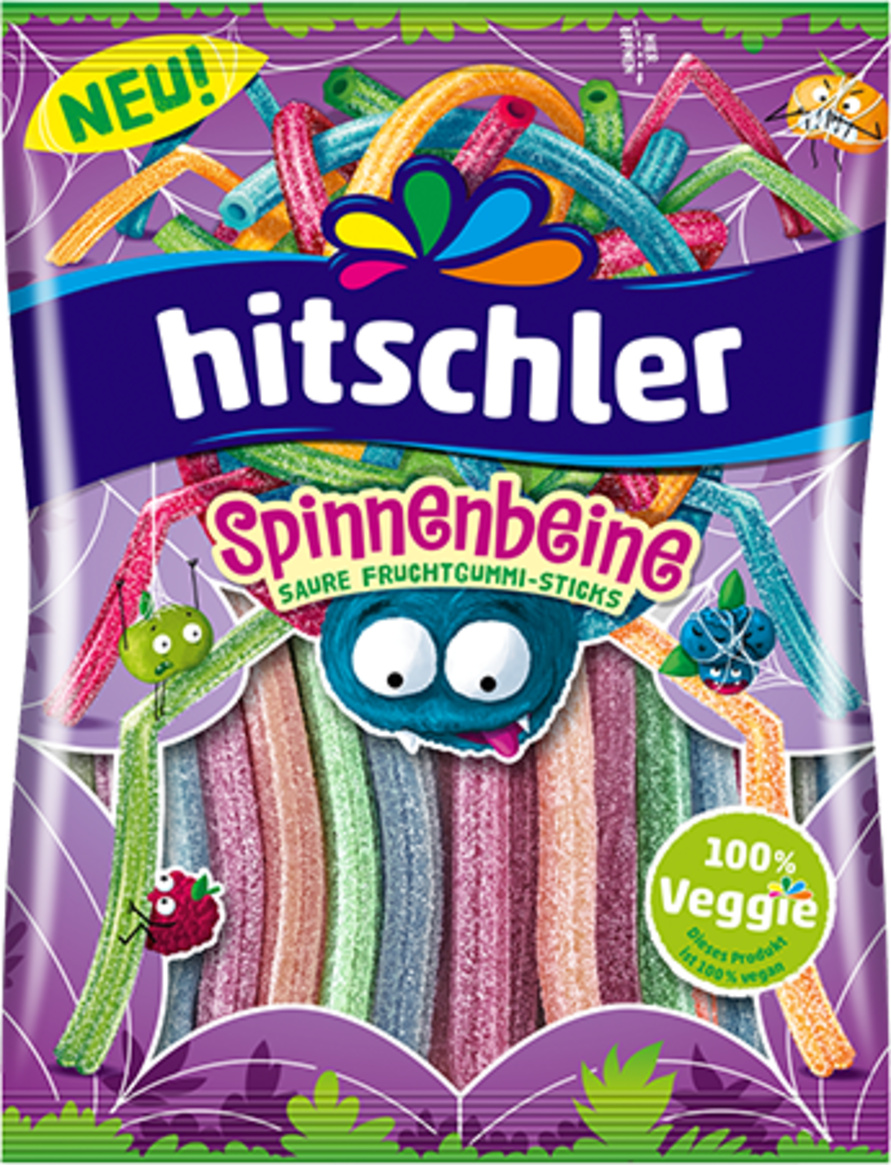 hitschies Spider legs acidic fruit gum sticks