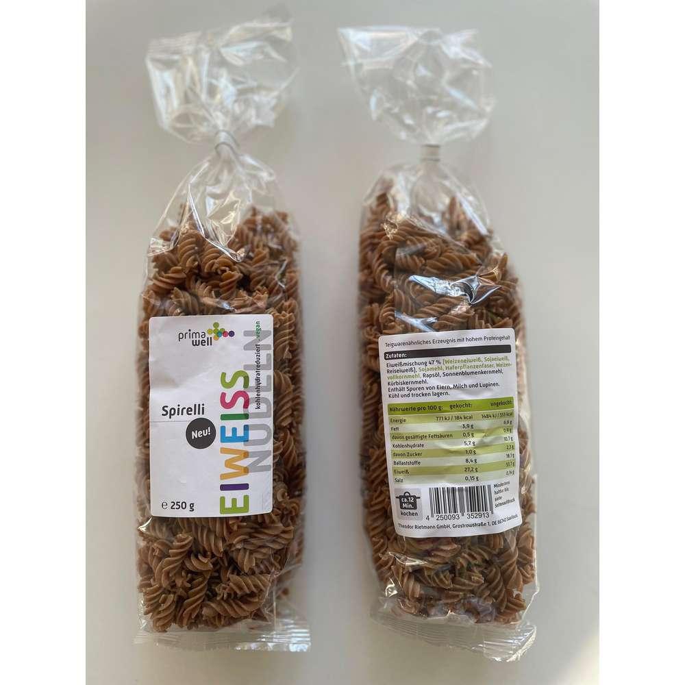 Prima Well Spirelli, egg white pasta