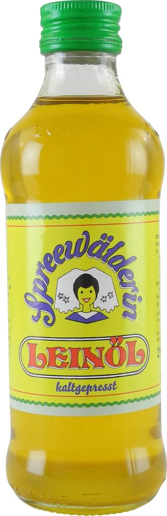 Spreewälderin linseed oil, cold-pressed by Kunella Feinkost (250 ml)