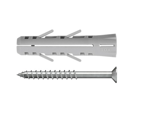 Tox Dübel Expansion dowel Tox Barracuda 5/25 + screw, 12 pieces
