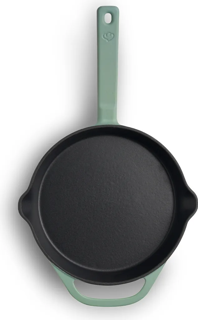 SPRINGLANE Cast Iron Frying Pan Mint, Ø24 cm - Enamelled - Cast iron pan - Suitable for all hob types including induction