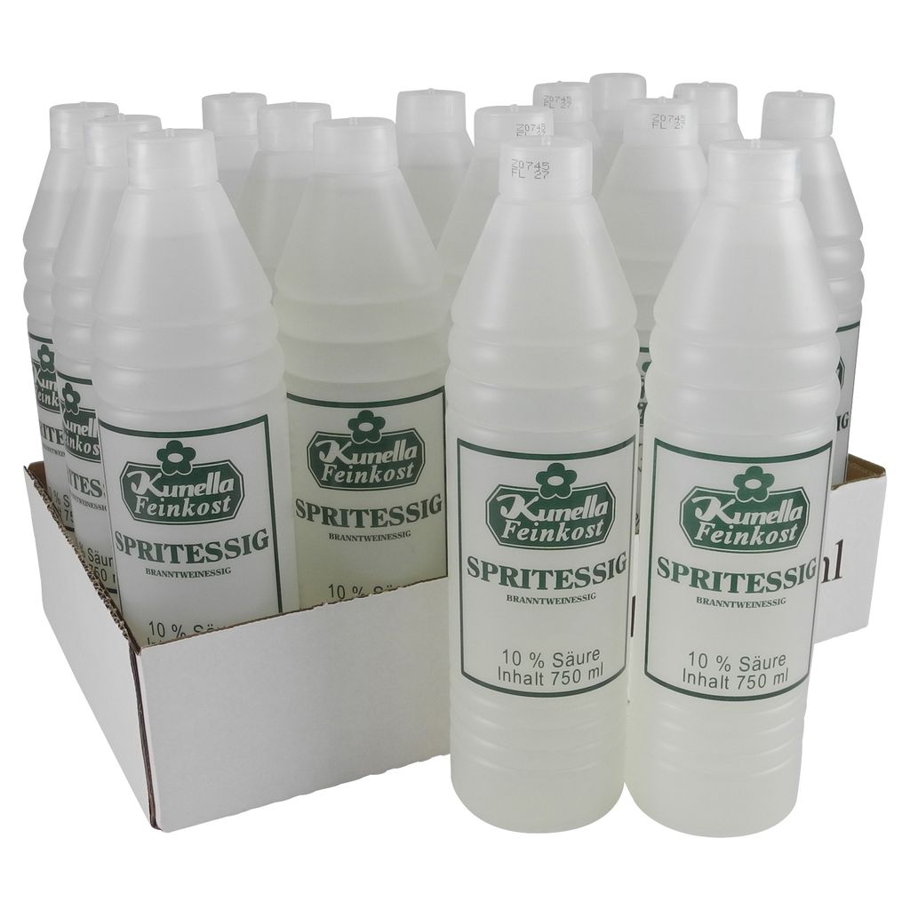 Kunella Feinkost Spirit vinegar from Kunella Fine Foods - 12-pack (12 bottles of 0.75 l each)
