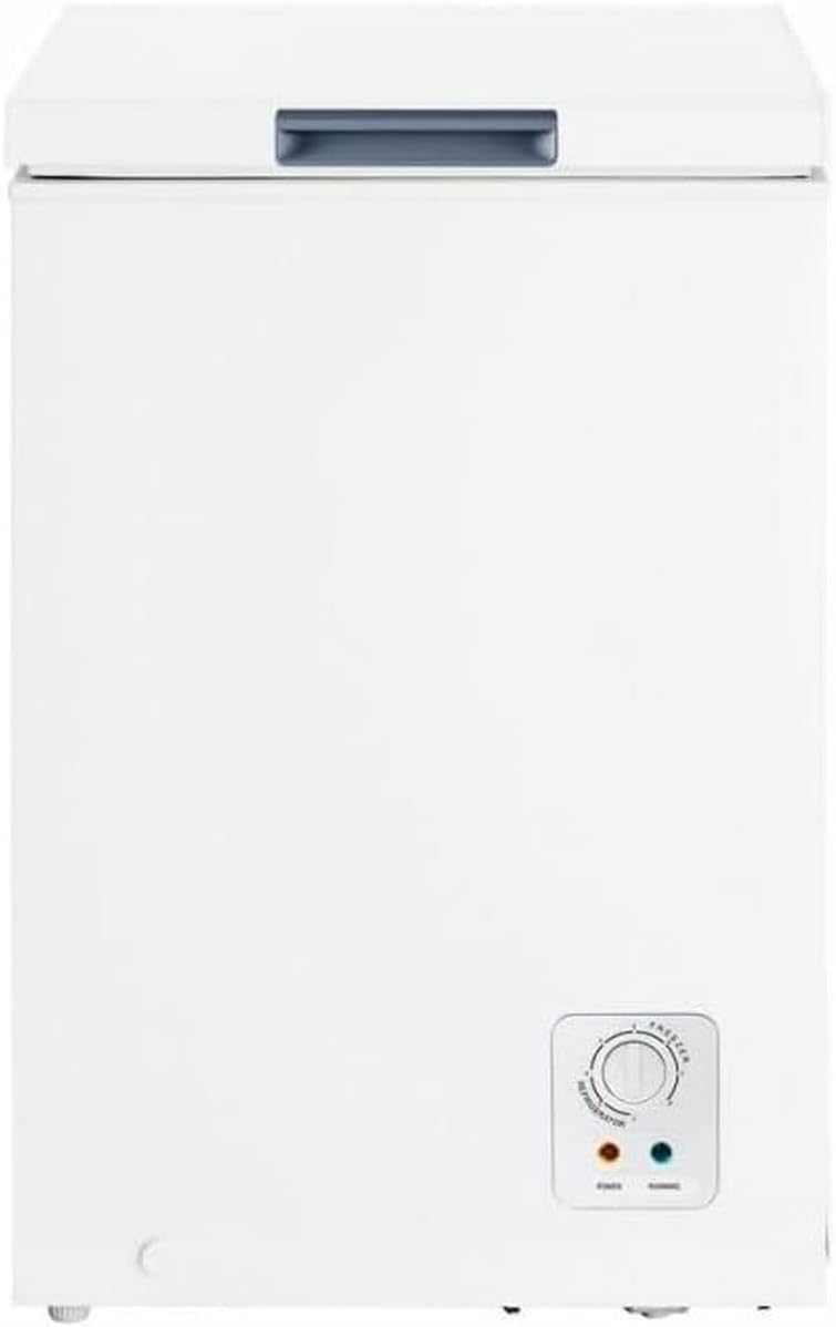 Hisense FT125D4AWE Horizontal Freezer, 95 L, Height 85 cm, Basket with Handle, My Fesch Choice, Freezer Protect, Quiet, 40 dBA, White