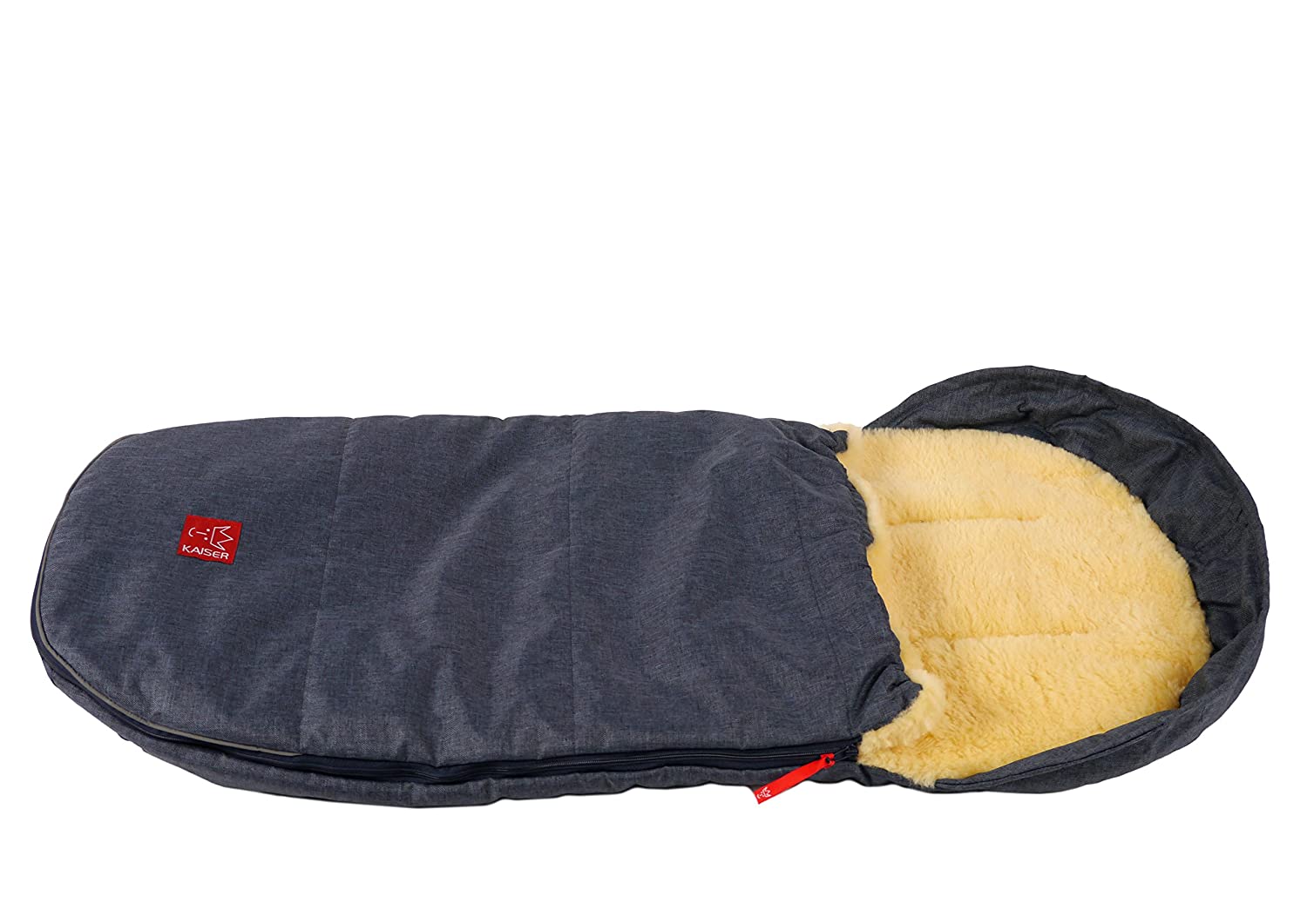 Kaiser Lenny Lambskin Foot Muff Navy