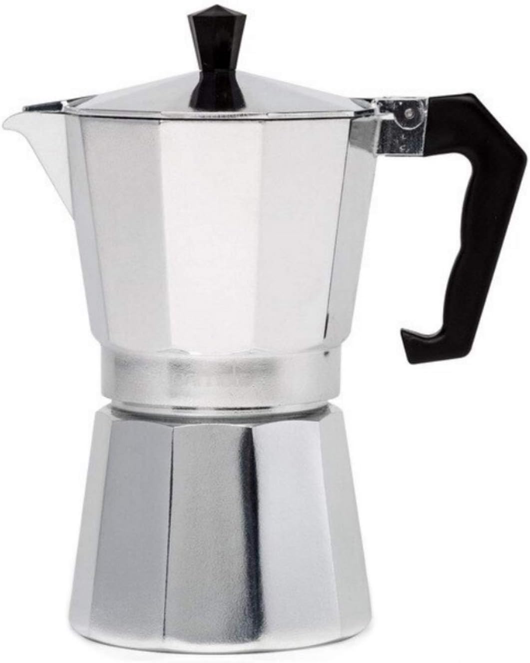 Clixde Moka Expresso Espresso Maker Aluminum Large Gray 12 Cups 600 ml Italian