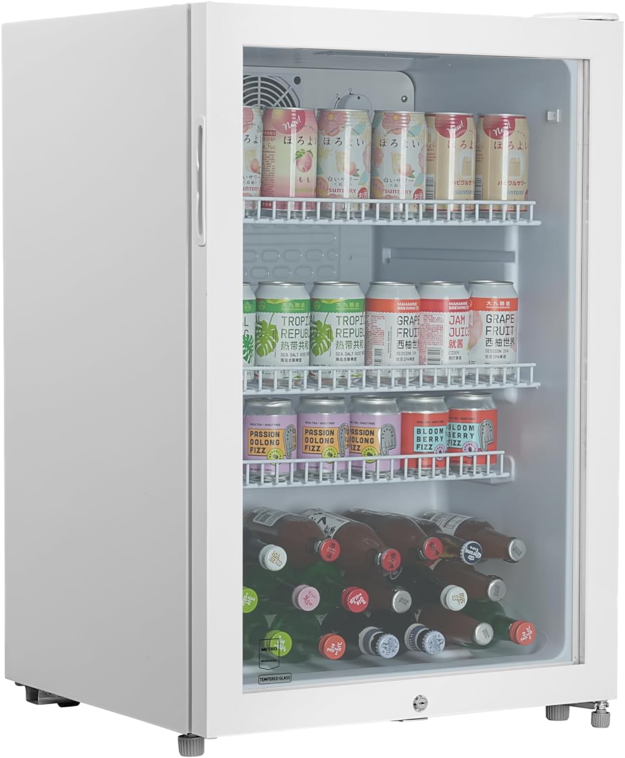 METRO Professional GSC2125 Drinks Refrigerator, 54.5 x 54 x 84 cm, 118 L, White