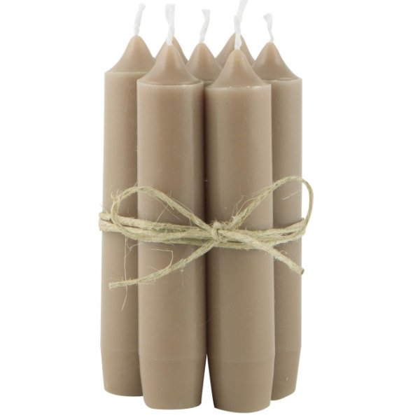 Milky Brown bar candle by Ib Laursen made of paraffin
