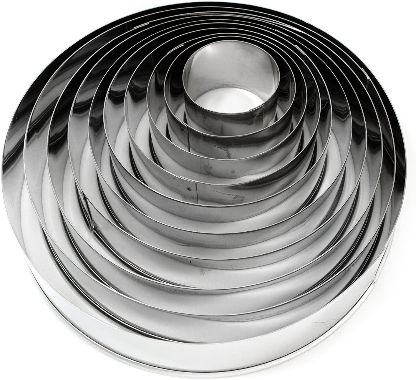 Staedter Städter 008052 Rings Set of 10 Tin Stainless Steel