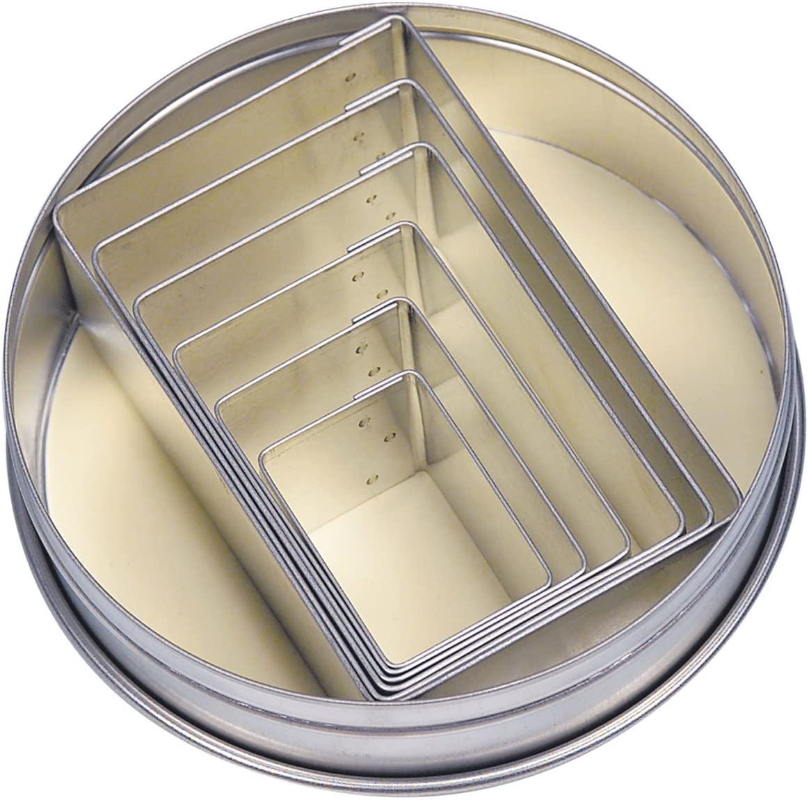 Staedter Städter 008106 Rectangular Set of 6 Tin Stainless Steel
