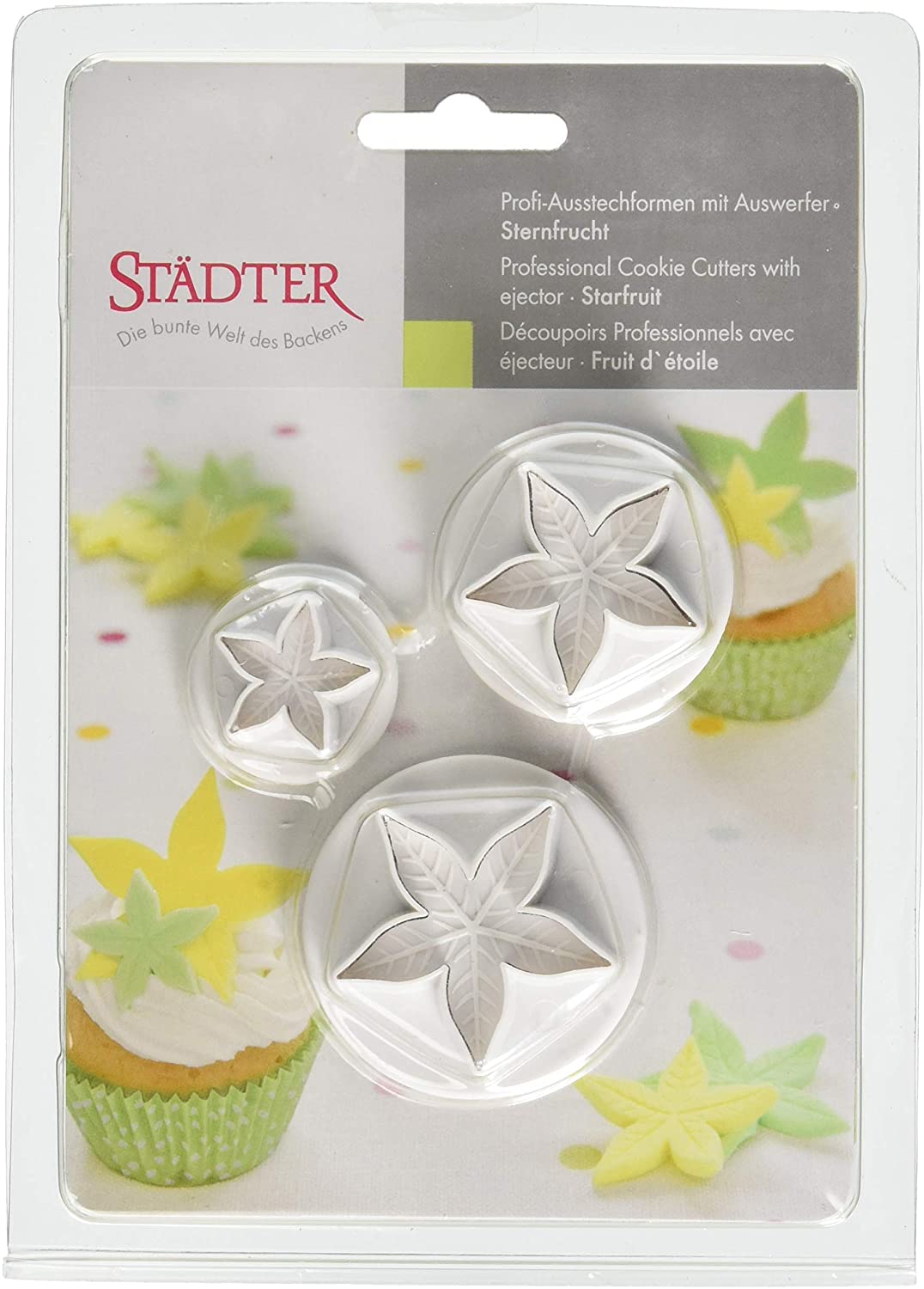 Staedter Städter 170247 Star Fruit Set of 3 with Ejector