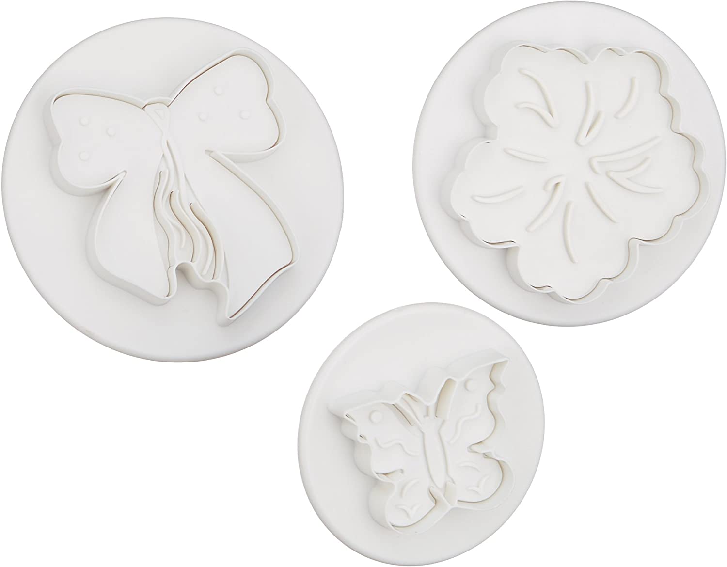 Staedter Städter 170629 Butterfly/Flower/Bow Cookie Cutter Set