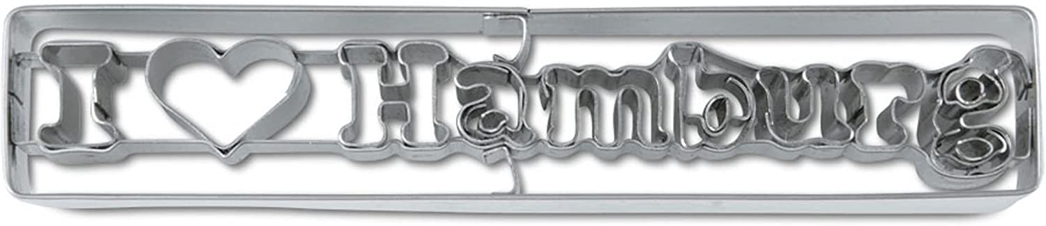 Staedter Städter 216013 I Love Hamburg Stainless Steel Cookie Cutter