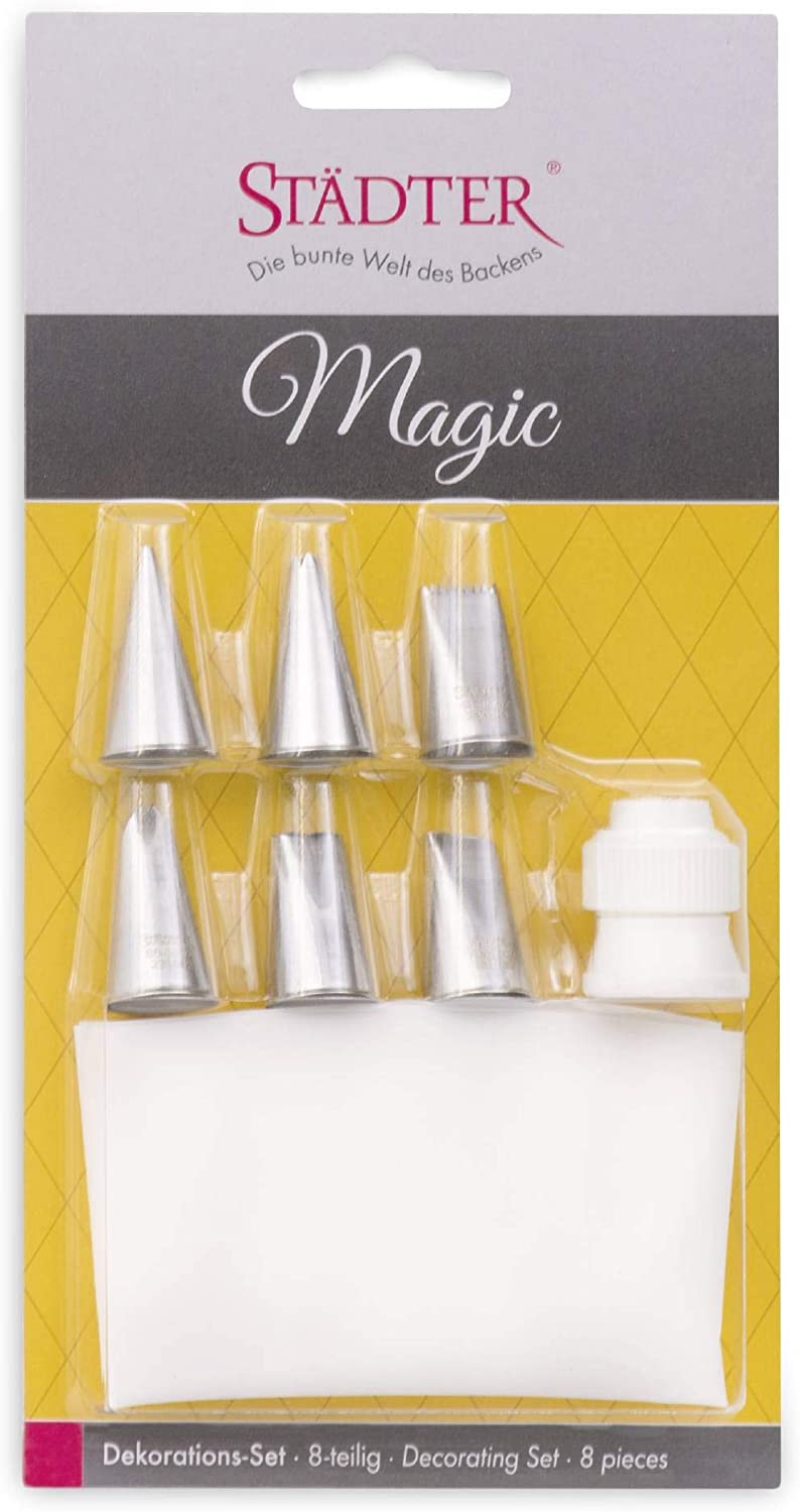 Staedter Städter Stainless Steel Icing Nozzles - Silver, 4 cm