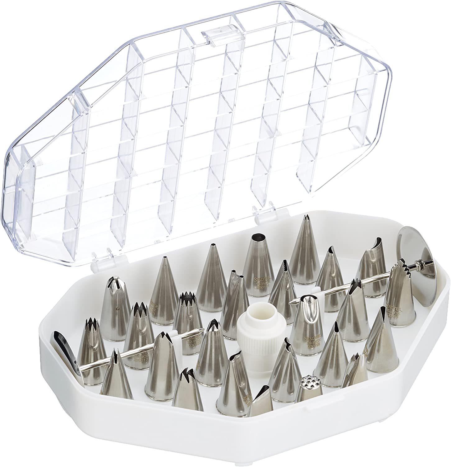 Staedter Städter 244146 Piping Nozzles (Set of 29) - Stainless Steel