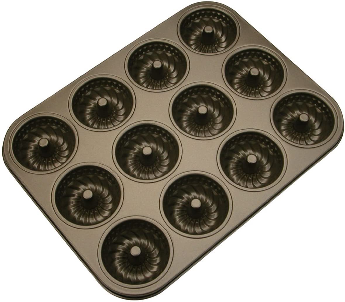 Staedter Städter 489110 Baking Moulds 12 x Mini Ring Cake Moulds Diameter 70 mm Depth 35 mm