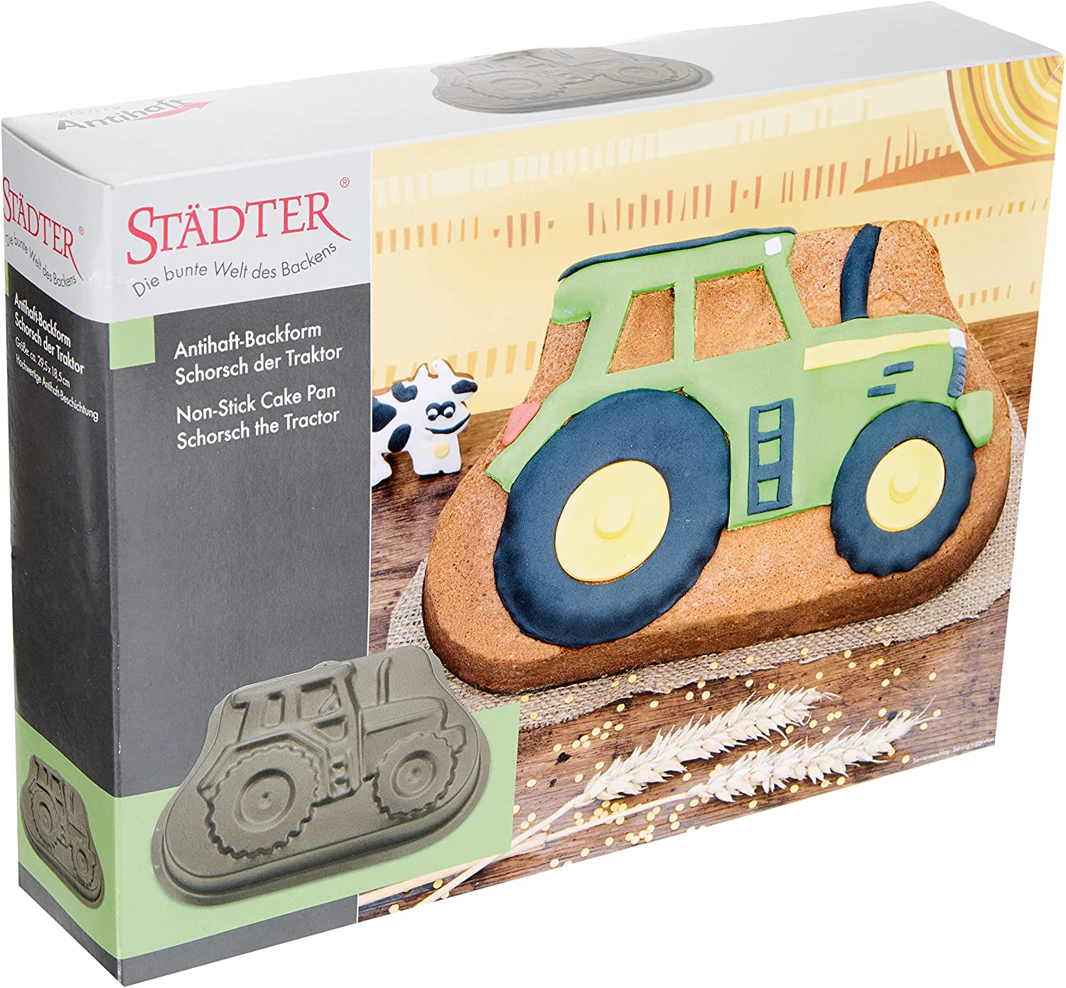 Staedter Städter 571044 Baking Mould \"Schorsch\" George the Tractor Non-Stick 30 cm