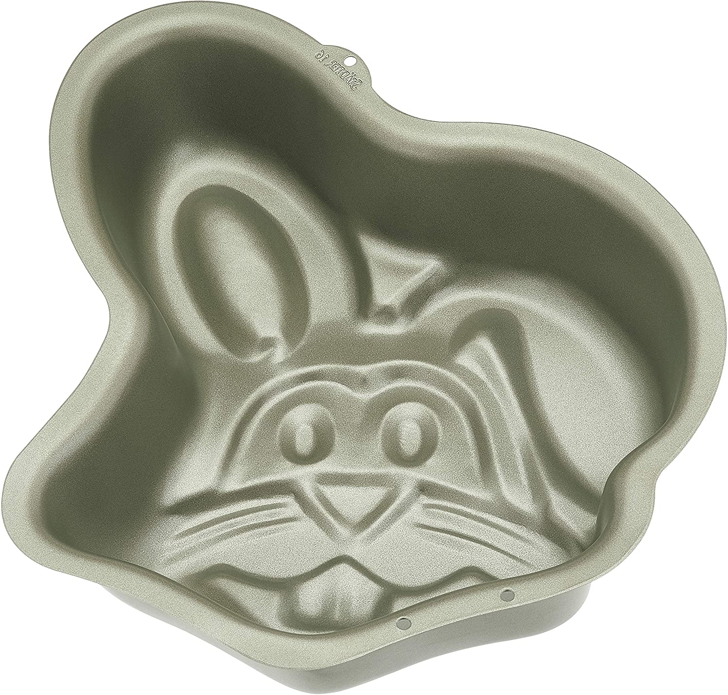 Staedter Städter 601079 Baking Mould Bunny Face, Non-Stick Coating, Grey, 26 x 17 x 3 cm