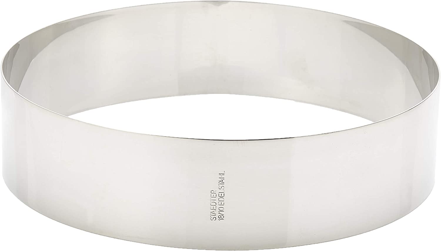 Staedter Städter 625143 Diameter 24 x 6 cm Stainless Steel Cake Ring, Silver, 23 x 23 x 5 cm