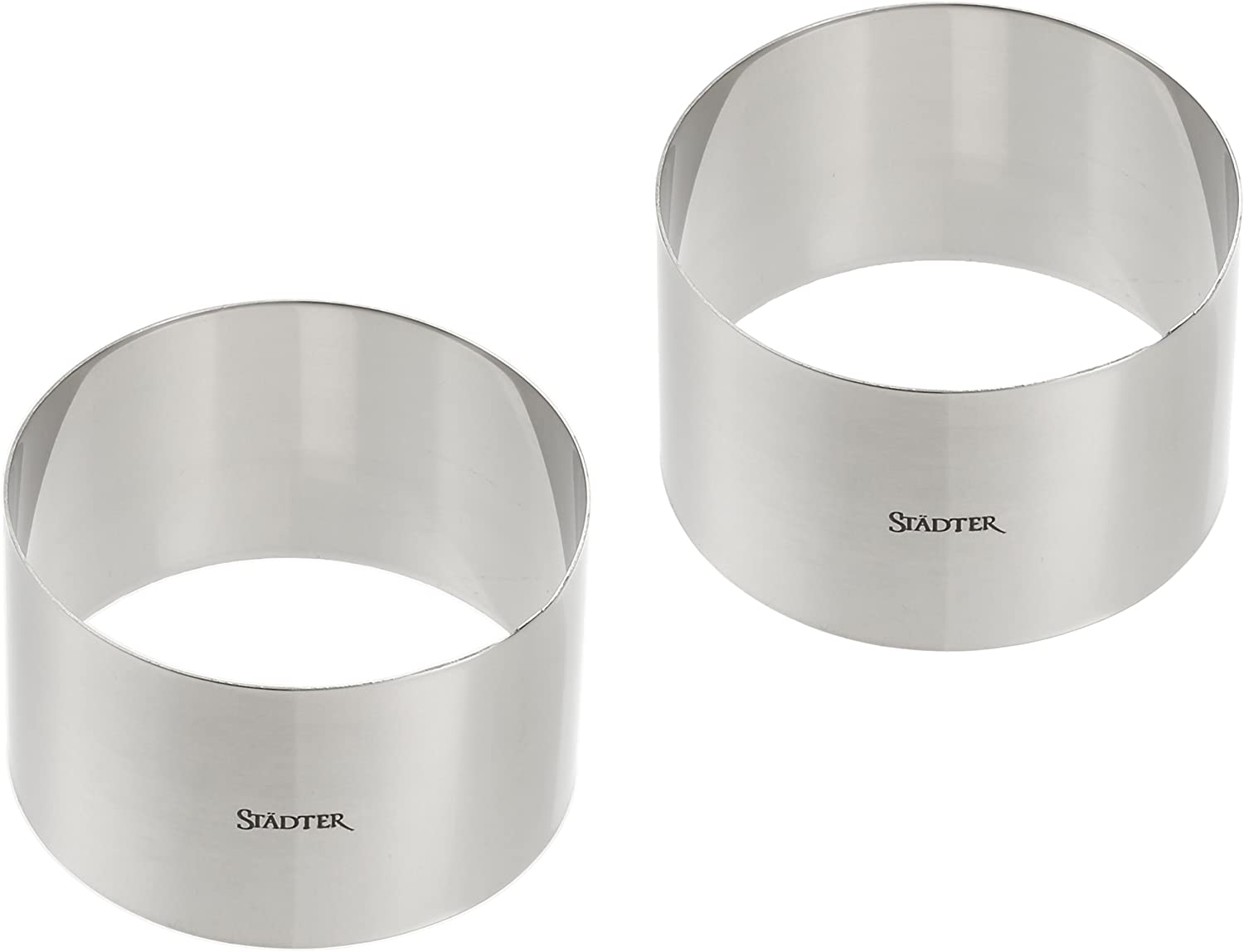 Staedter Städter 625570 Dessert Rings, Set of 2 9 cm Diameter