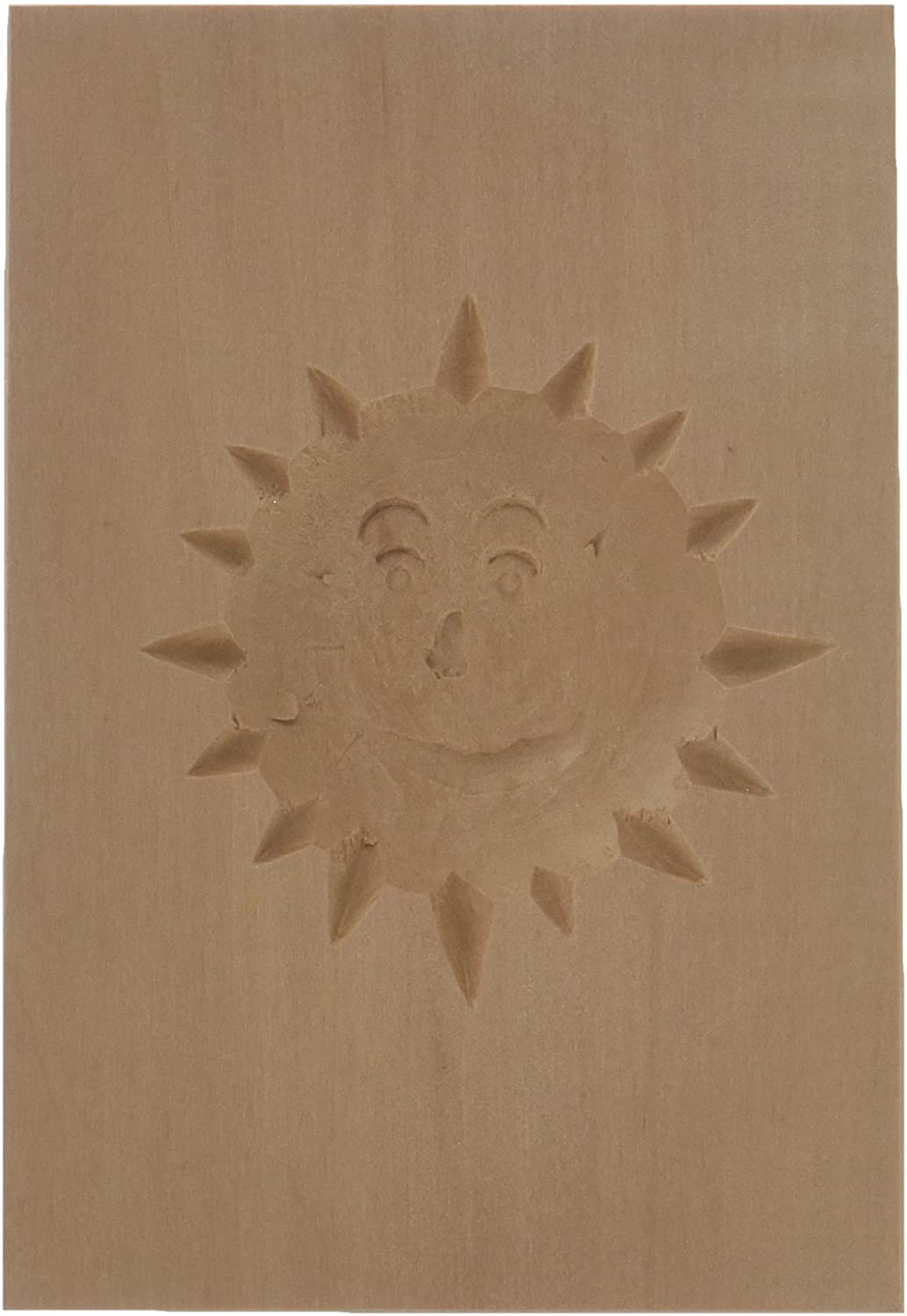 Staedter \'Städter 841147 Springerles Model Sun Design 2, Wood, brown, 8 x 5.5 x 3 cm