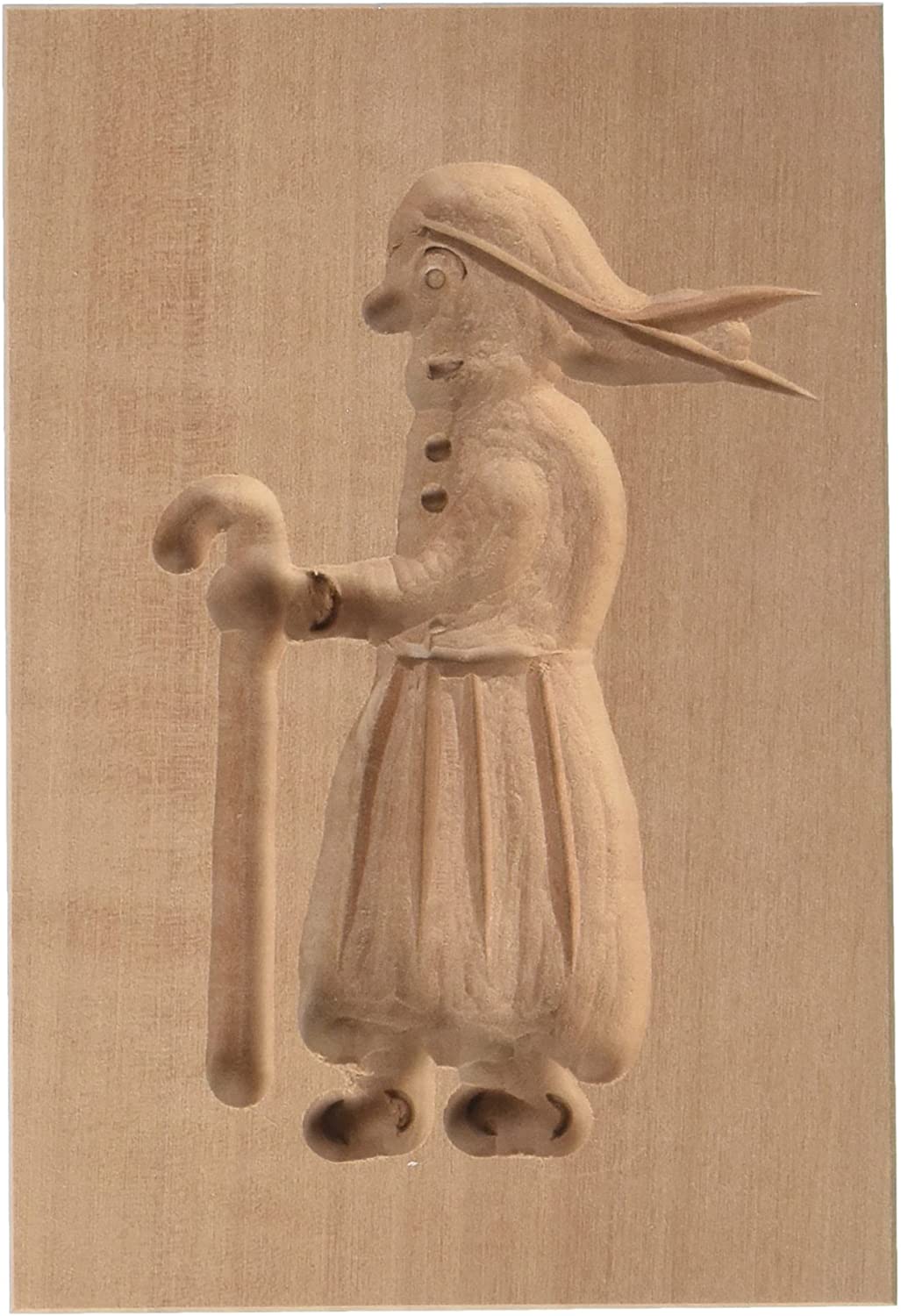 Staedter \'Städter 841215 Springerles Model \"Witch 2, Wood, brown, 8 x 5.5 x 3 cm